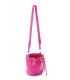 AMBER sac cuir python electric pink SISTA PARIS