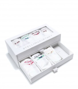 Coffret semainier culottes coton blanc - Stella McCartney