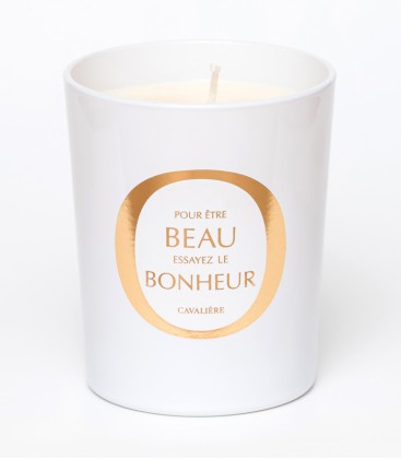 CAVALIERE bougie parfumée 200g BEAU BONHEUR MAISON Le Lavandou