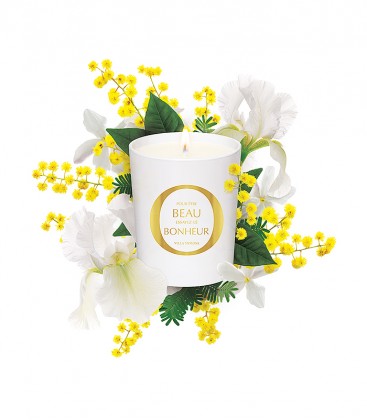 VILLA MIMOSA bougie parfumée 200g BEAU BONHEUR MAISON Le Lavandou