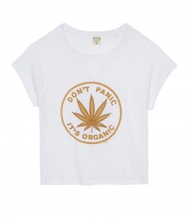 T-SHIRT BLANC ORGANIC FIVE JEANS