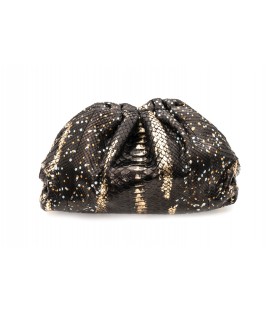 UNIQ sac cuir python stellar gold SISTA PARIS
