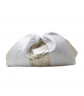 UNIQ sac cuir python snow gold SISTA PARIS