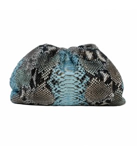 UNIQ sac cuir python azur SISTA PARIS