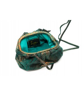 BABY UNIQ sac cuir python stellar green SISTA