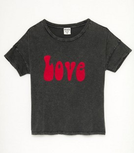 T-SHIRT love acid grey FIVE JEANS