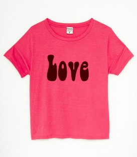 T-SHIRT LOVE fushia FIVE JEANS
