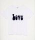 T-SHIRT LOVE blanc navy FIVE JEANS