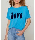 T-SHIRT LOVE azur FIVE JEANS