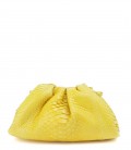 BABY UNIQ sac cuir python yellow SISTA PARIS